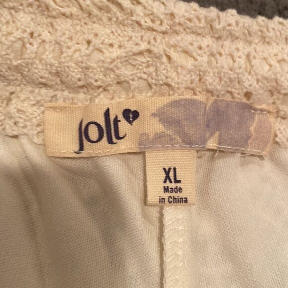 Jolt Lace Off White Shorts Size XL - Picture 8 of 10
